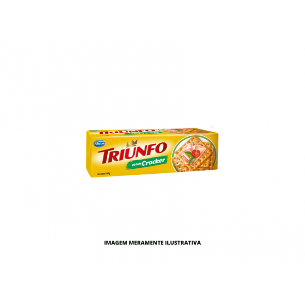 BISCOITO CREAM CRACKER TRIUNFO 1X40X164G